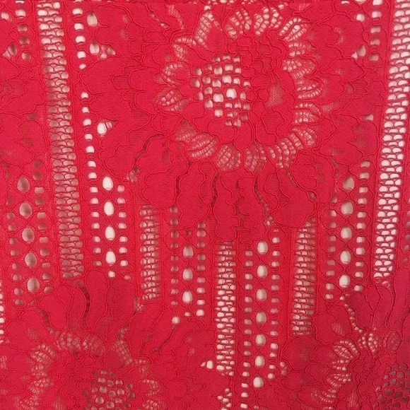 Lulu's NWT Red Lace Bodycon Mini Dress Date S - Picture 9 of 9